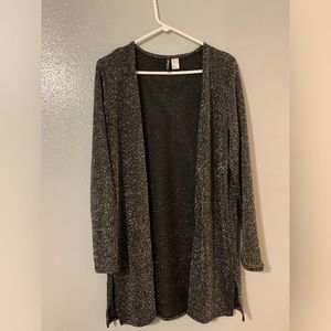 Sparkle black and sliver cardigan